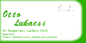 otto lukacsi business card