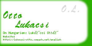 otto lukacsi business card